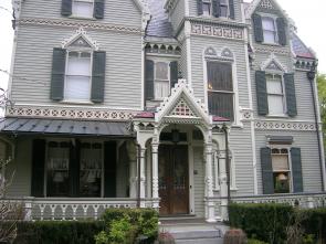 This Victorian styled house built circa 1880 had extensive paint failure on the original wood surfaces.