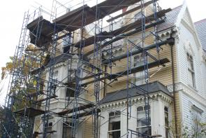 A scaffolding company was contracted to install scaffolding which was absolutely essential to the project.