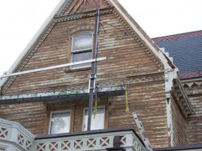 Paint was stripped from the majority of the house surfaces, incorporating methods and procedures that fulfill EPA Lead-Safe Guidelines.